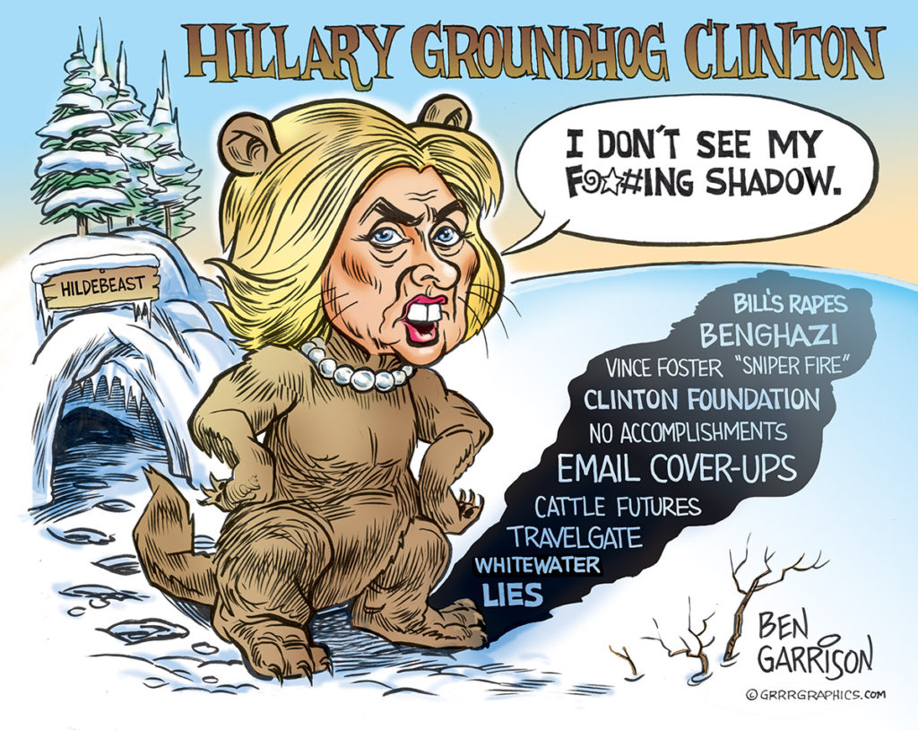 Hillary's Shadow - by Ben Garrison